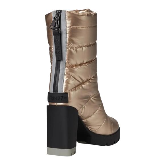 Naturalizer Women's Crosswalk Legwarmer Water Resistant Boots Lt Gold Size 8 1/2 - Picture 4 of 5